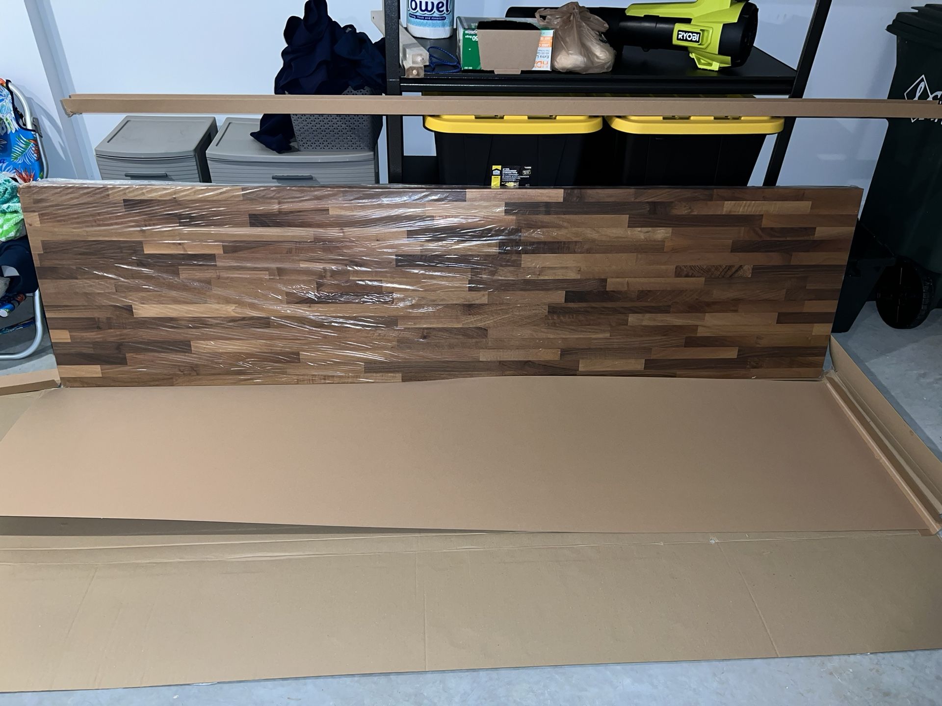 8’ft by 25”in Fully Finished Walnut Butcher Block Countertop