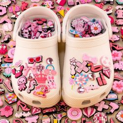 10 New Pink Charms For Girls Sandals (Mixed)