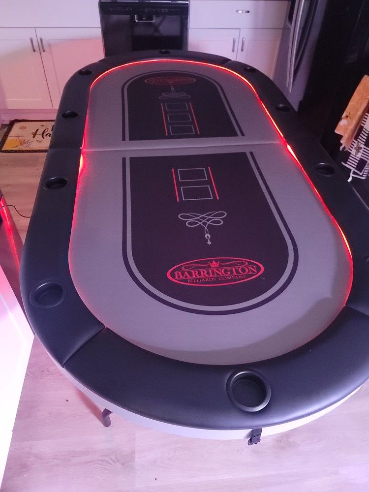 Barrington Ballard's Company 10 Person Poker/Blackjack Card Table