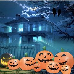 8.5FT Halloween Inflatables pumpkins Decoration, Outdoor Halloween Blow Up Decorations for Yard, LED Lights hocus pocus inflatable Outdoor Holiday Gar