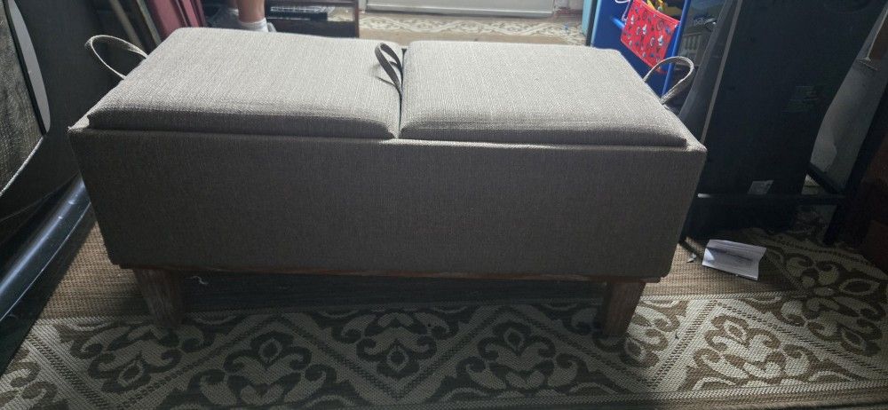 Grey Ottoman