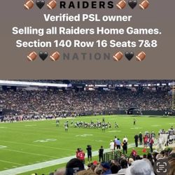 12/07 Raiders Vs Broncos $350ea