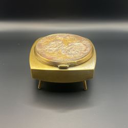 Vintage Music Powder Compact Box 