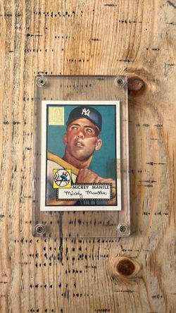 Mickey Mantle 1952 Topps Style Baseball Card
