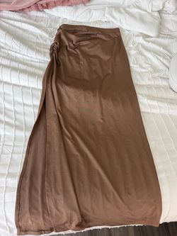 Brown/mocha midi skirt