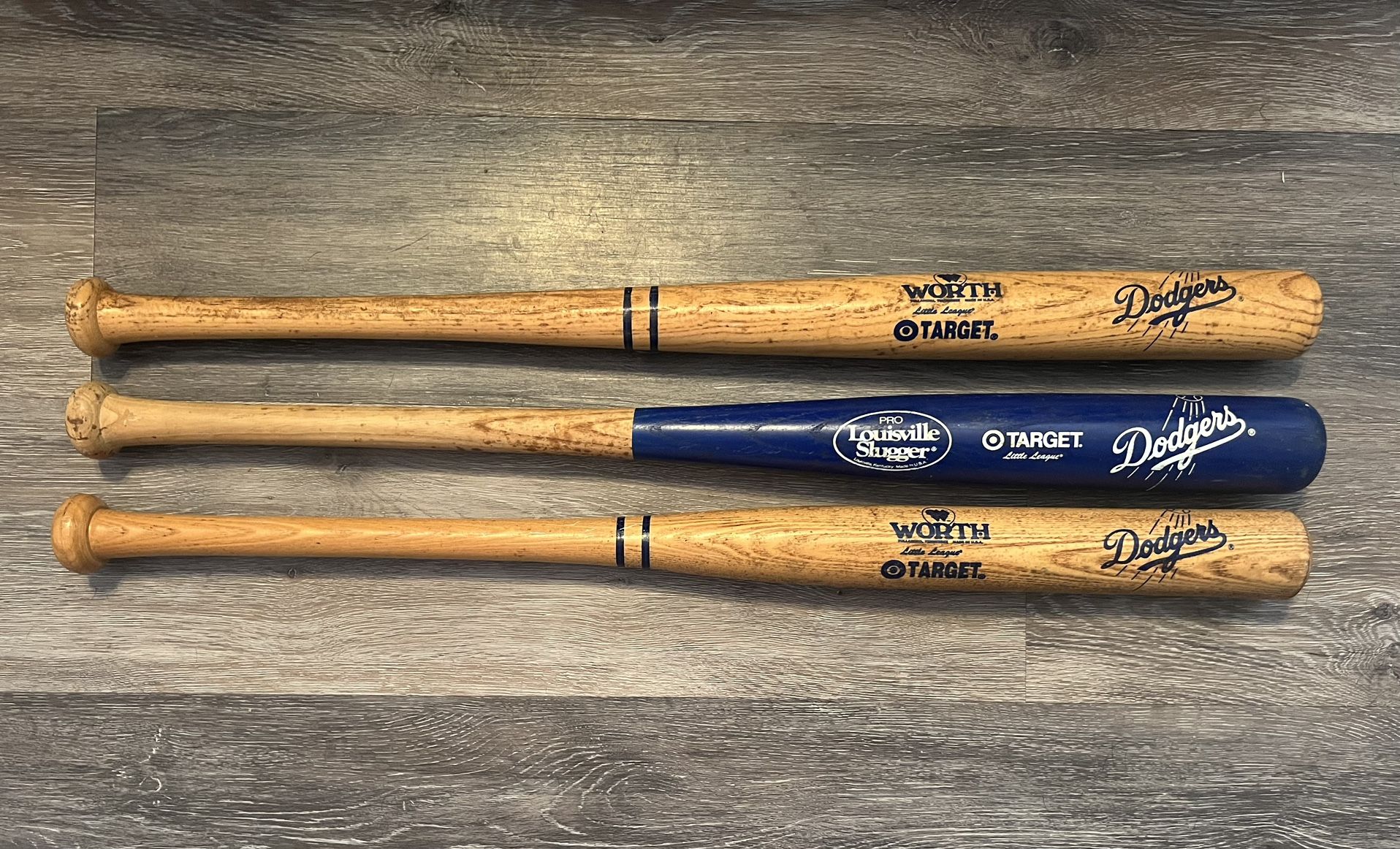 Vintage Dodger Baseball Bats