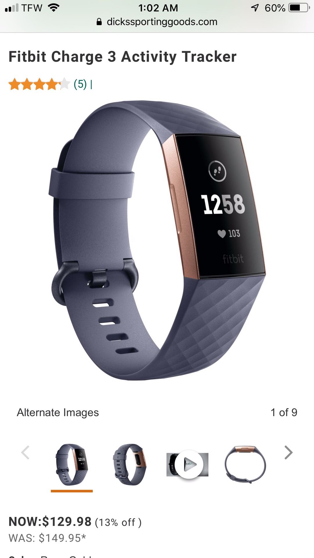 Fit bit charge 3