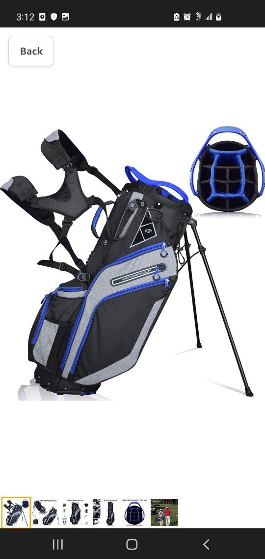 $120 YOVITAL DOUBLE STRAP GOLF BAG WITH STAND