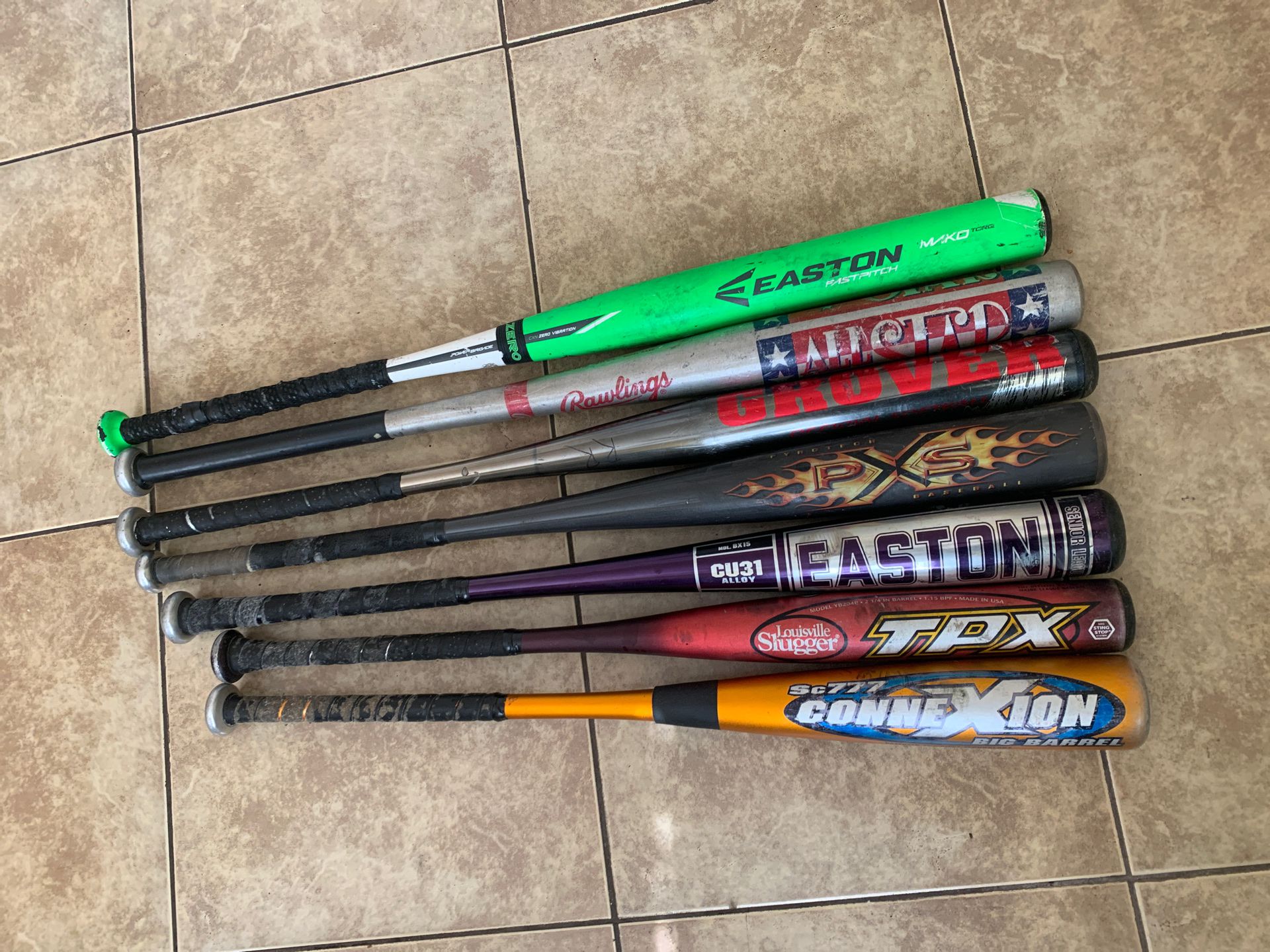 Baseball bats Sizes 30-34