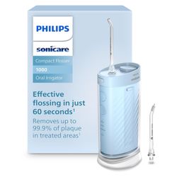 Philips Sonicare Flosser 1000 HX3333/24 Water Flosser Portable Blue 3 Modes with Comfort Nozzle