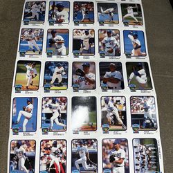 1991 LAPD DARE Los Angeles Dodgers Uncut Sheet