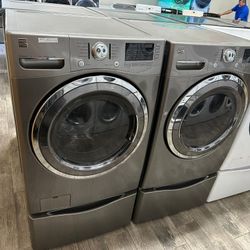 Kenmore elite washer and dryer set electric with warranty