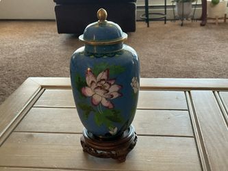 Chinese Cloisonné Lid Jar