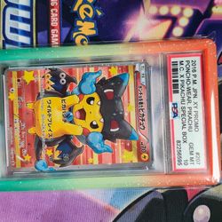 PSA 10 Poncho Pikachu Charizard X