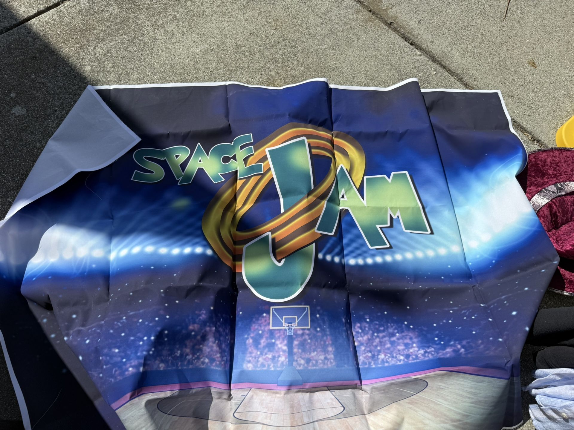 Approx 5x3 Space jam Backdrop