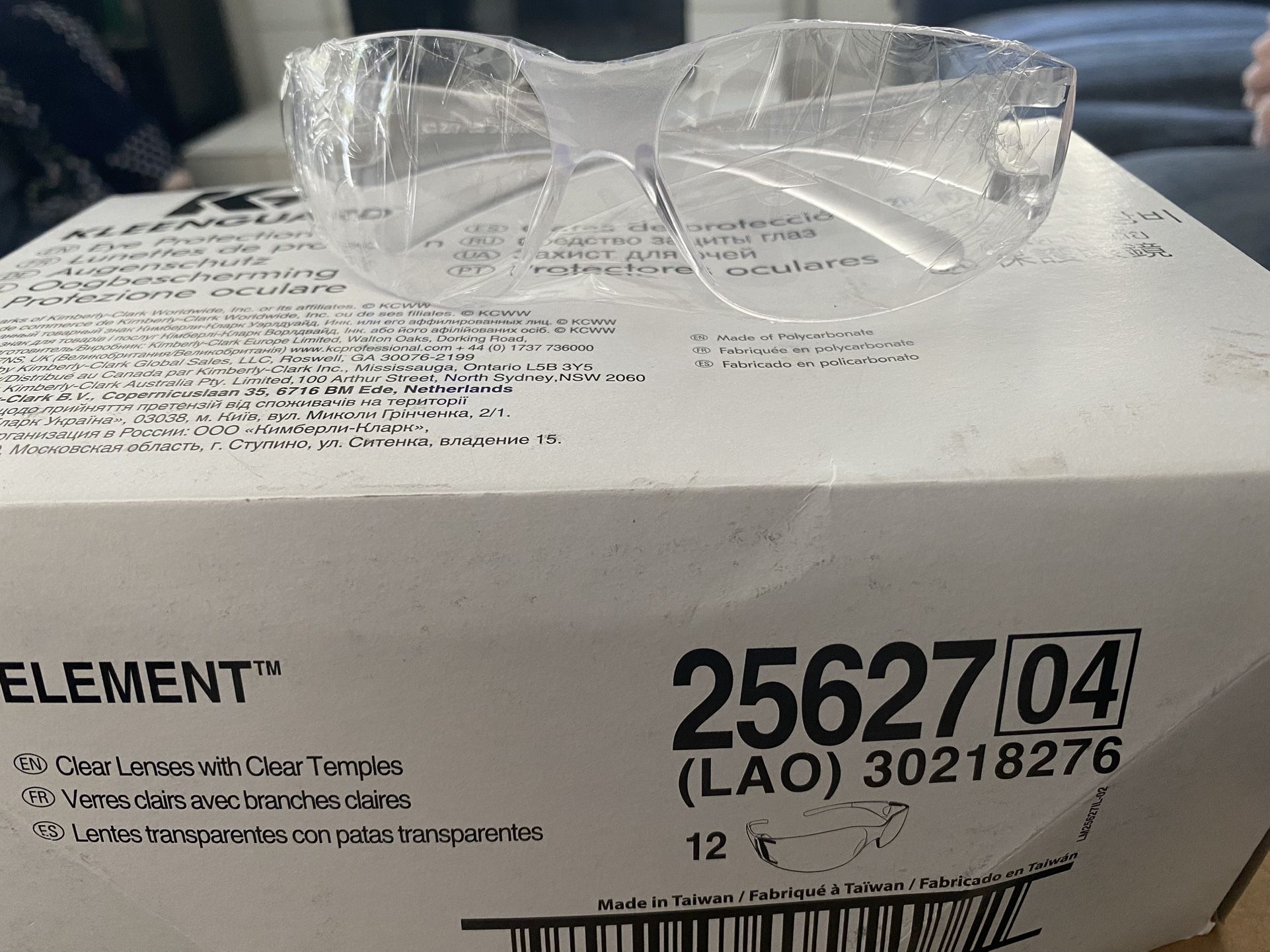 Clear Safety Glasses - Sold Per Box Of 12