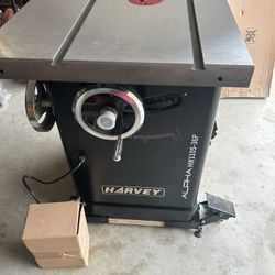 New/Never Used Harvey 4hp Table Saw 