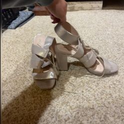 Champagne Strappy Heel Size 10