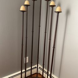 Wrought iron candle holder