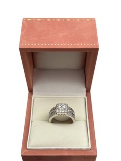 S925 silver plated CZ ring Size 8