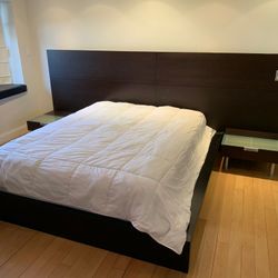 Queen Bed - Head -Board - Queen Matress Included - Two Night Tables Included 