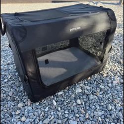 Pettycare 29 long by 23 high Crate for Large Dogs, 4-Door Soft Kennel with Chew Proof Mesh