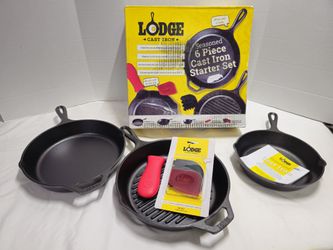 Lodge Seasoned Cast Iron 6pc Starter Set