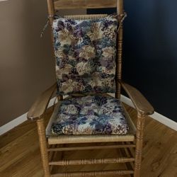 Rocking Chair Hardwood Adult Rush Rocker Maple Matte