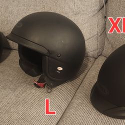 Matte Black Helmets S-XXL