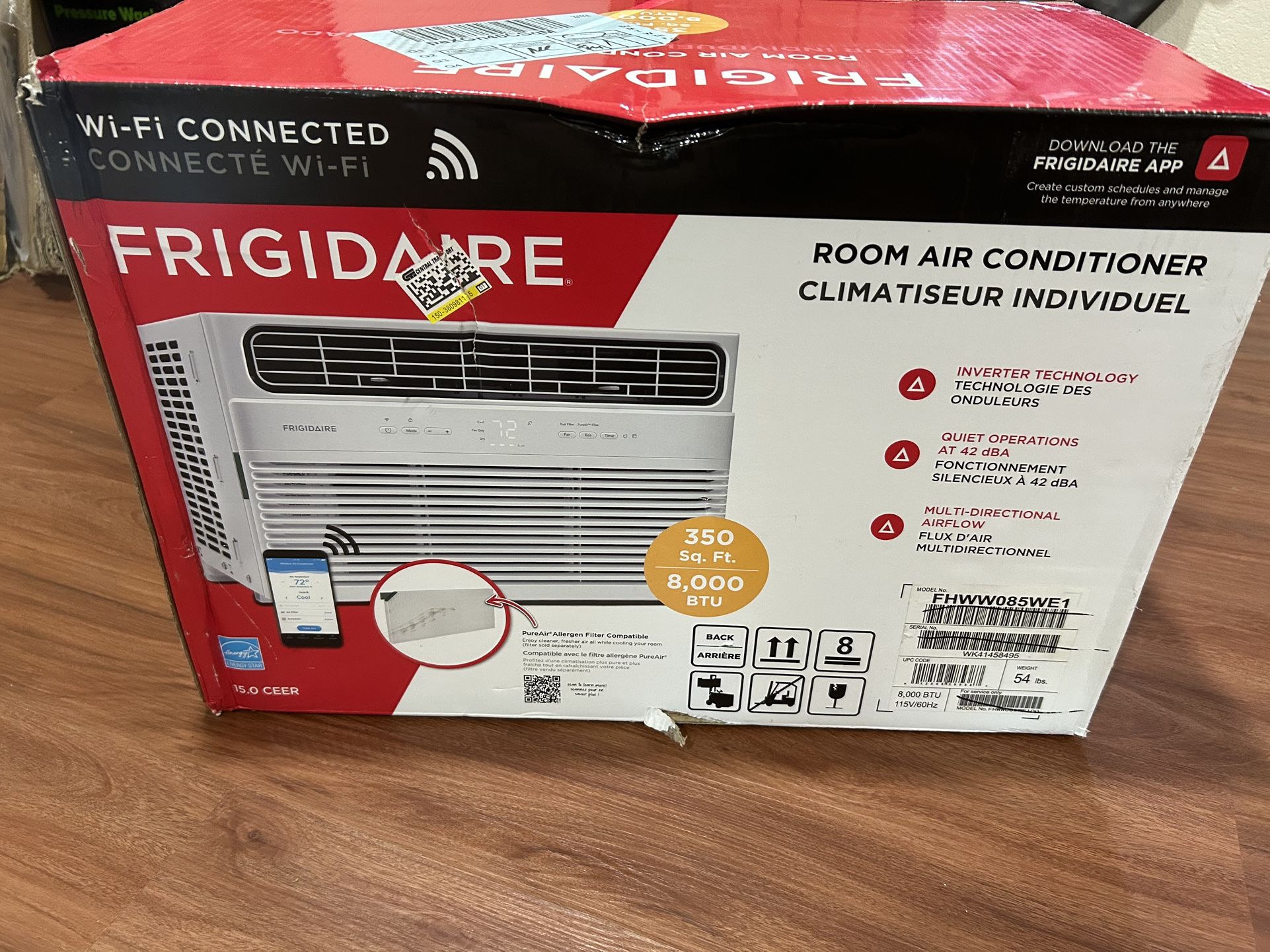 rigidaire 8,000 BTU Window Room Air Conditioner with Wi-Fi