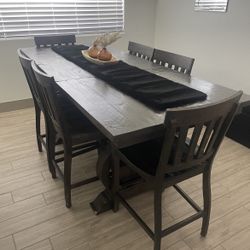 Rustic High Top Family Dining Table 