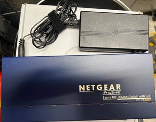 NetGear ProSafe (FS108P) 8-Ports External Switch w PoE