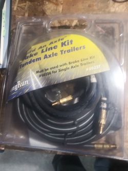 Brake line kit for tandem axle trailers