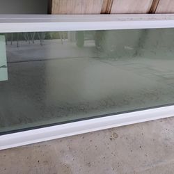 Picture window 52x19, block new construction privacy glass