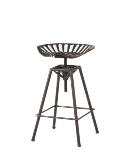 Industrial Style Tractor Seat Adjustable Stool