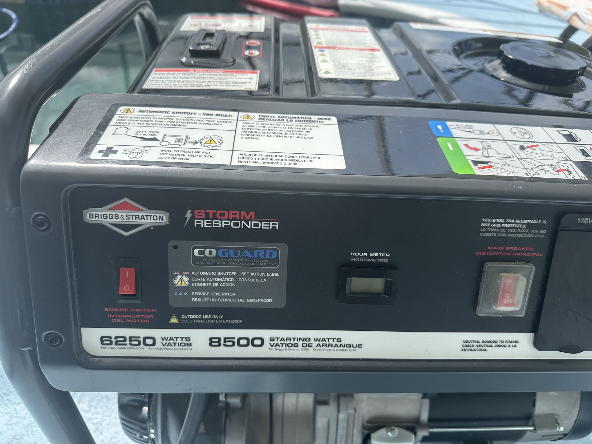 Briggs & Stratton 6250-Watt Portable Gas Generator