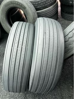 2 trailer tires size 295/75/22.5 Firestones