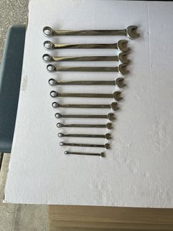 Snap On 12 Peace SAE Combination Wrench Set 1/4 To 7/8