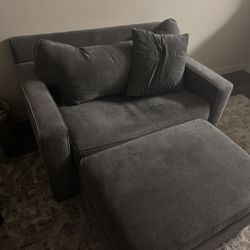 Sleeper Love Seat and Ottoman    