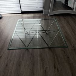 Coffee Table Glass And Chrome