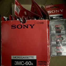 Sony Micro-cassette 3MC-60A Packs