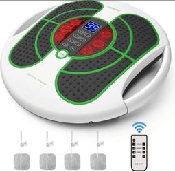 QUINEAR EMS & TENS Foot Stimulator with Heat, FSA HSA Eligible, Foot Massager for Pain Relief and Circulation, Electronic Stimulator for Diabetic Nerv