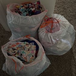 3 Bags Of Girls Clothes 6/7 