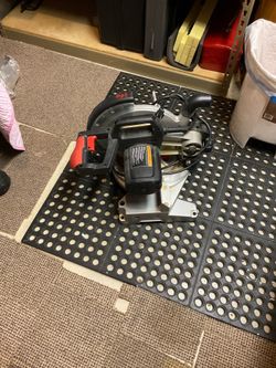 Compound miter saw with laser for sale -&50