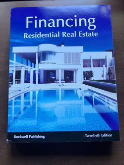 Financing Residential Real Estate 20th ed by David Rockwell