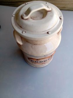 Milk Jar Cookie Jar Treasure Craft Made In The US