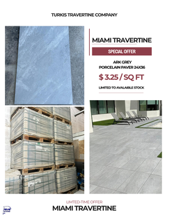 Grey Porcelain Paver 24x36 – $3.25/SQ FT