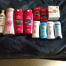Old Spice Body Wash Dove Body Soap Secret And Dove Deodorant Jergens  Enriching Shea Butter Lotion