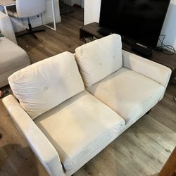 Beige Loveseat Couch 