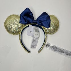 Walt Disney World 50th Anniversary EARidescent Shimmer Sequin Ear Headband NewWT